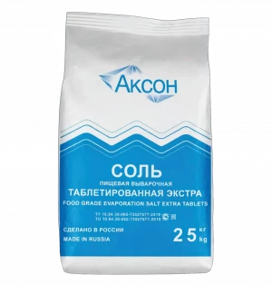 Соль таблетированная Аксон Экстра 25кг Соль таблетированная Аксон Экстра 25кг