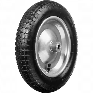 Колесо пневматическое для тачки СК-1 ⌀355мм подшипник ⌀16мм СИБИН Колесо пневматическое для тачки СК-1 ⌀355мм подшипник ⌀16мм СИБИН