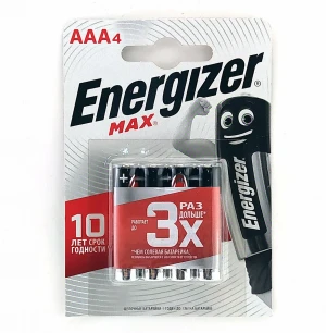Батарейка AAA Energizer LR03 MAX BP4 Батарейка AAA Energizer LR03 MAX BP4