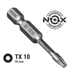 Бита NOX Torx10 звёздочка 50 мм Бита NOX Torx10 звёздочка 50 мм