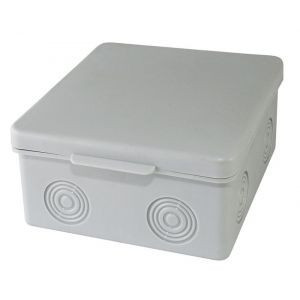 Коробка распаячная ОП 65х65х50мм крышка IP54 4вх без гермовводов Коробка распаячная ОП 65х65х50мм крышка IP54 4вх без гермовводов