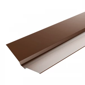 Планка ендова верхняя 76х76 RAL8017 Планка ендова верхняя 76х76 RAL8017