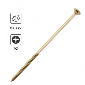 Саморез универсальный по дереву желтый Саморез универсальный по дереву желтый